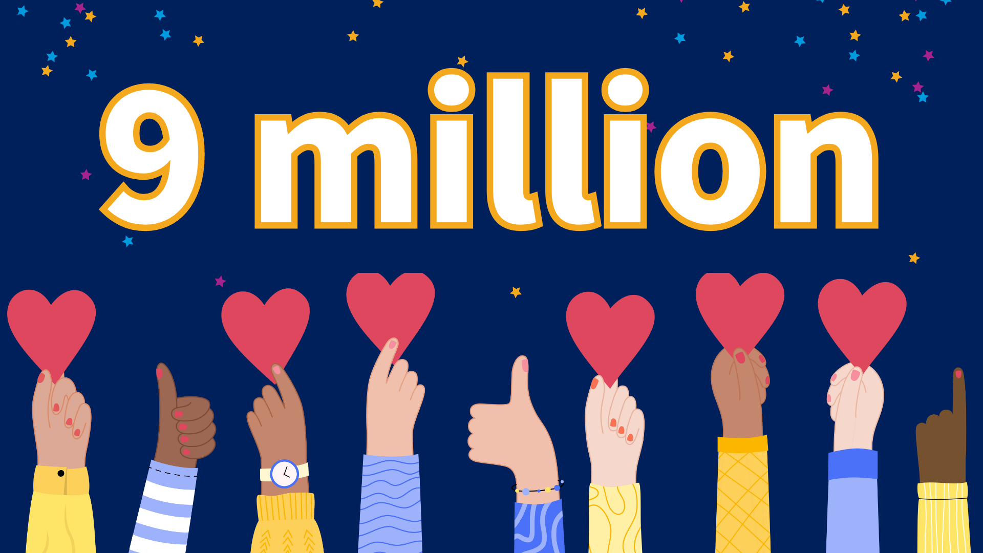 Celebrating 9 million enrolments: Thanks for being part of our learning community